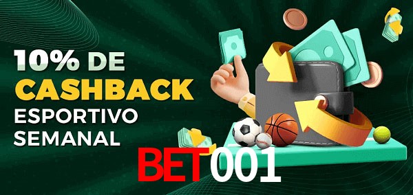 10% de bônus de cashback na bet001